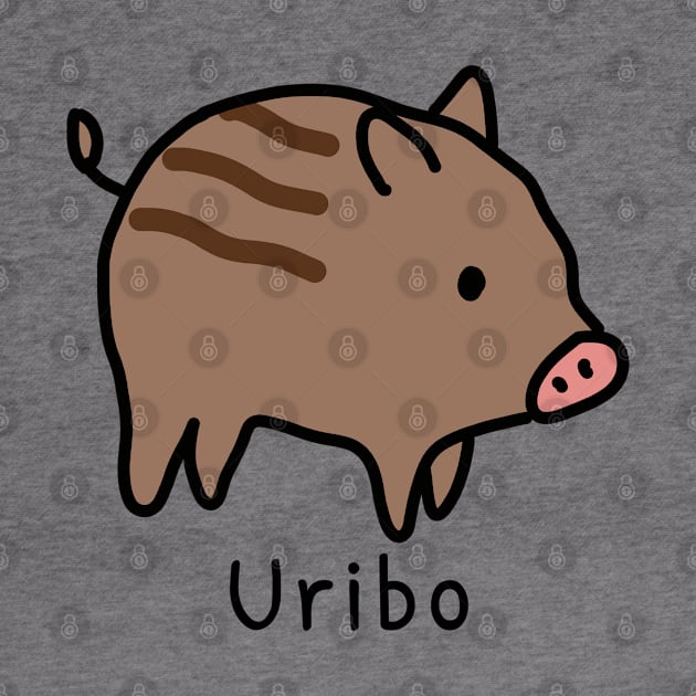 "Boar Piglet" in Japanese、Uribo by Decamega